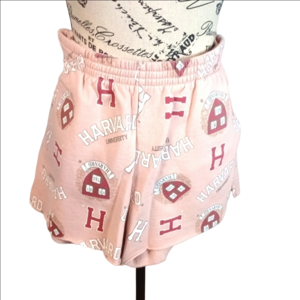 Gold Rush by H & M pink multicolored Harvard University shorts size large